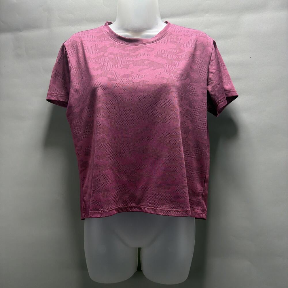 Spyder Active Wear Outdoor Athletic Women Purple Crop Shirt Size Medium